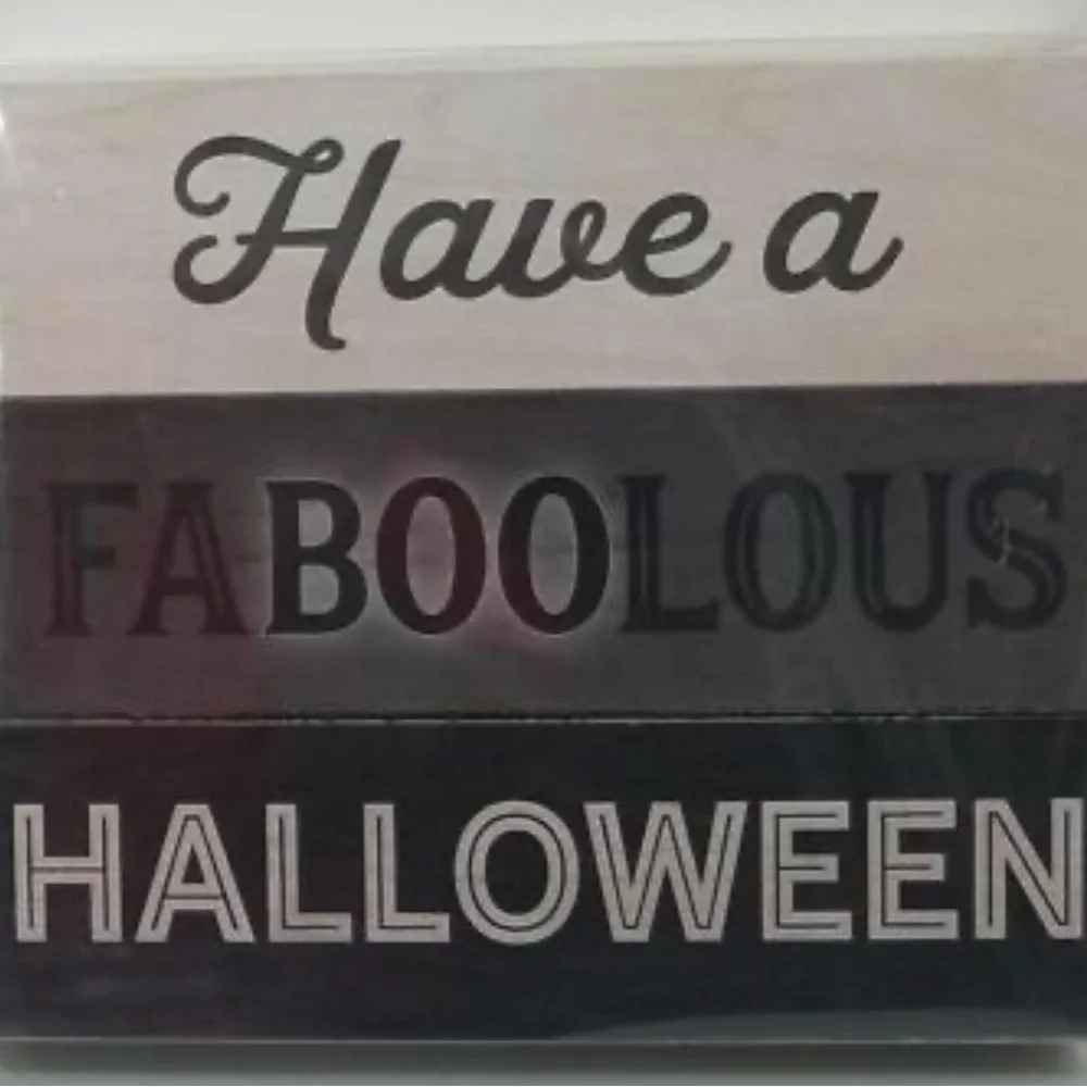 Halloween Tabletop Décor - Have a Faboolous Halloween